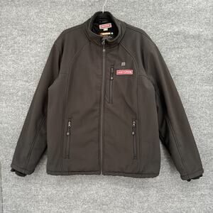 Craftsman Heated Softshell Jacket Mens Large Black Full Zip Pockets *No Battery